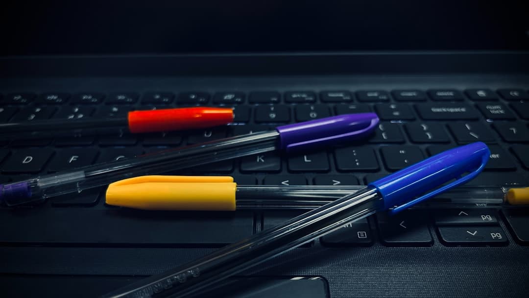 AI writing tools comparison with laptop, artificial intelligence graphics, and content creation