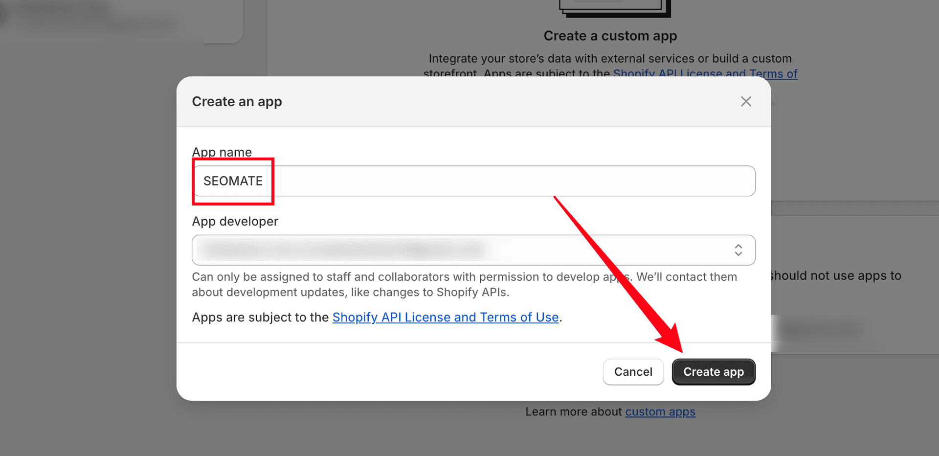 App Name Dialog